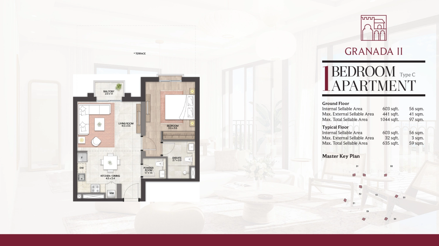 1 BR - Type B